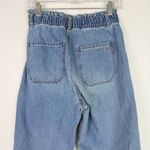 American Eagle Hi-Rise Paperbag Denim Jeans Medium Wash Size 8 SHORT 8S EUC Photo 6