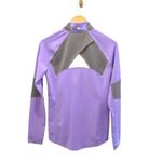 Athleta Lunar Half Zip Pullover Long Sleeves Thumbholes Lilac Purple MEDIUM Photo 3