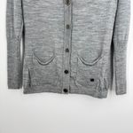 Smartwool  Front Range sweater small 100% merino wool cardigan button front gray Photo 1