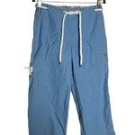 Lauren Ralph Lauren Vintage Light Blue Cropped Capri 100% Cotton Pants Size 8 Photo 0