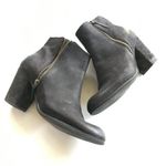 Saucony Chunky Heeled ankle boots Booties Shoes Black Suede Womens Size 9.5M Photo 2