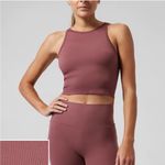Athleta  Aurora Seamless‎ High Neck Crop Tank Photo 1