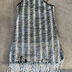 Weissman Silver Sequin Fringe Dance Costume Dress SIZE L Black Size L Photo 0