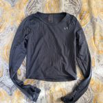 TLF Athletic Graphite Grey cropped long sleeve with open back size medium Gray Photo 0