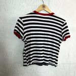 Tres Bien Striped Short Sleeve Crop Tee Photo 4