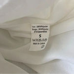 Source Unknown Boutique Boho White Jacquard Ruffle Mini Dress‎ Size Small Photo 5