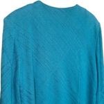 Ming Wang Vintage  Turquoise Blue Beaded Cardigan Old Money Luxury Substantial S Photo 5