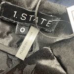 1. State  black Floral Jacquard Wide Leg Pants Photo 8