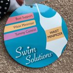 Swim Solution one pierce polka dot swim suit Black Size 16 Photo 1