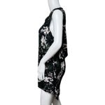 Vera Wang Simply Vera  Shirt‎ Womens Large Black Pink Floral Flowers Dark Casual Photo 2