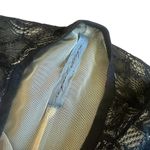 Raquel Allegra Black Lace Sheath Dress Lined Short Sleeve Stretch Size 0 / XS Photo 5