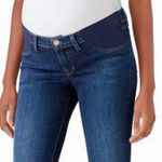 J Brand Mama J Maternity Stretch Jeans Fleeting Dark Wash 30" Inseam Size 26 Blue Photo 1