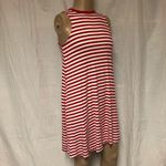 Time and Tru Red & White Striped Dress Size Small Photo 5