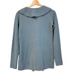 Talbots Cardigan Sweater Women Size XS Forest Green Ruffle Cashmere Lagenlook Photo 7