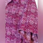 Catherines Business Casual Button Up Short Sleeved Pink Blouse Size 3XWP Photo 2