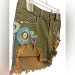 Chaser  Embroidered Brown Denim Shorts NWT Photo 3