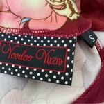 Voodoo Vixen Bow Front Floral Burgundy Dress size small Pin Up Red Photo 7