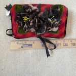 Goody Goody California Floral Vintage Jewelry Travel Case Velvet Bag Roll NWOT Photo 1