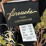 Farouche Safari Print Lace Up Back Maxi Shirt Size 14 Black Photo 10