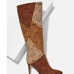 JustFab Steal My Heart Animal print High Heel Boot Size 9 NWOB Photo 3
