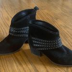 Jessica Simpson  Black Ankle Booties with Studded Straps Photo 0