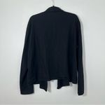 Wilfred Aritzia  Free Black Linen Open Waterfall Cardigan Size M Photo 1