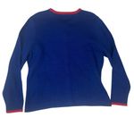 Tiara International size XL Christmas blue sweater snowmen cardigan new Photo 1