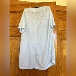 Adidas  - White Striped Athletic Short Sleeve Shirt Photo 2
