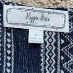 Hippie Rose  Navy and White Patterned Top Photo 1