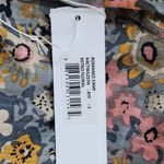 Bishop and Young  Gray Floral Blouse with Ruffle Sleeves NWT Size Small Anthro Top Photo 7