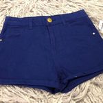 Refuge 🦄 Charlotte Russe  Blue High Waisted Shorts Photo 0