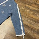 Designer Originals Studio Joy Christmas Holiday Snowman Sweater Women Large Wool Blue Photo 10