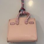 Mini Pink House Small leather Bag Headphone Bag or bag charm Photo 3