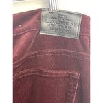 LRL Lauren Jeans Co Women's Corduroy Burgundy‎ Bootcut 14 Red Photo 3