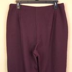 Lulus NWT  Women’s Burgundy Open Leg Slit Trouser Dress Pants Photo 5