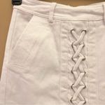 B X Runaway Lace Up Midi Pencil Skirt White XS‎ Photo 3