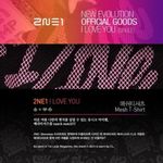 Evolution 2NE1 I LOVE YOU Mesh T-Shirt One Size Black Pink & New  Logo Zip Pouch Photo 3