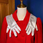 Forever 21  Red Wool Blend Women's Double-Breasted Jacket Size large Photo 4