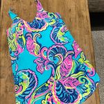 Lilly Pulitzer  Tropical Blue and Pink Mini Dress Photo 0