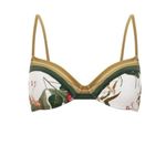 Gottex Floral Print Contrast Trim 12 Underwire Bikini - TOP Photo 3