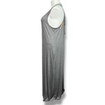 Suzanne Betro  Womens Maxi Sundress Sleeveless Scoop Neck Sheer Lace Back Gray 2X Photo 7