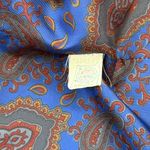 Jofeld Vintage Wool Trench Coat Long Overcoat w/scarf USA M Medium S Small Blue Photo 6