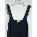 Crescent , black tank, nightgown lace detail, size small  Photo 1