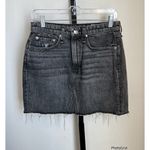Rag and Bone  Itty Bitty Mini Skirt Grey Denim Size 28 Photo 1