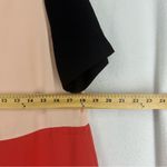 ZARA Tunic Blouse Tri Color Short Sleeve Womens Small Photo 2