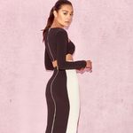 House Of CB  London black asymmetrical long sleeve top Photo 2