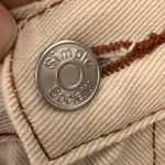 Simple Society  Y2K White Cargo Jeans Sz 5 Photo 4