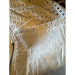 Michael Stars  Dress Women‎ Medium White Eyelet Sleeveless Shirt Dress Vest NWT Photo 8