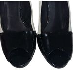 Gucci Colorblock White Suede Black Patent Peep Toe Stiletto Pumps Sz 9B Photo 4