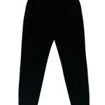 Everlane The Street Fleece Pant Textured Black Cotton Jogger Ankle Zip, Sz L Photo 2